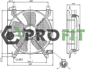 Вентилятор системы охлаждения двигателя
