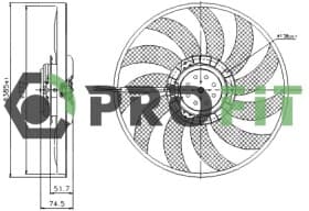 Вентилятор системи охолодження двигуна