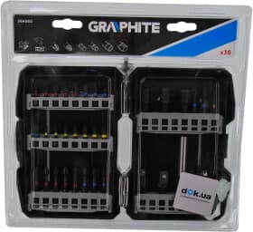 Набір бит з тримачем Graphite 56H560 30 шт.