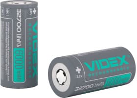Аккумуляторная батарейка Videx 32700 6000 mAh 1 шт