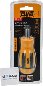 Викрутка реверсивна з набором бит Сила 302012