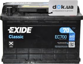 Акумулятор Exide 6 CT-70-R Classic EC700