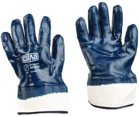 Краги Сила синтетичні з нітрилові покриттям сині