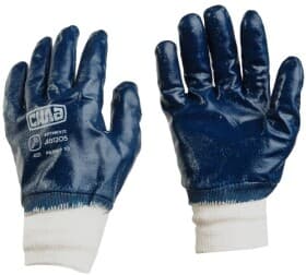 Рукавички робочі Сила синтетичні з нітрилові покриттям сині