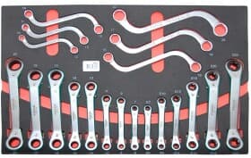 Набор ключей Force 5208 6x7-22x24 мм, E6xE7-E22xE24 20 шт