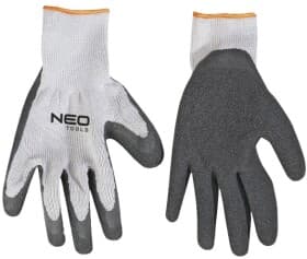 Перчатки рабочие Neo Tools хб с латексным покрытием белые