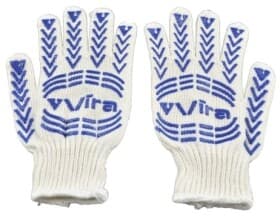 Перчатки рабочие VIRA Vira трикотажные с покрытием ПВХ белые