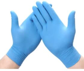 Перчатки бытовые Würth нитриловые голубой