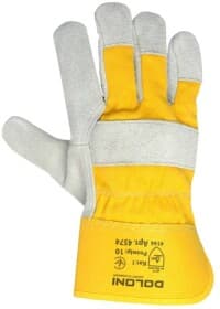 Перчатки рабочие Doloni кожаные (спилок) желтые