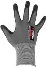 Рукавички робочі Intertool Storm трикотажні з нітриловим покриттям сірий