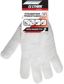 Перчатки рабочие Stark трикотажные белые