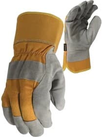 Краги Stanley Універсал шкіряні з поліестеровим покриттям сірі