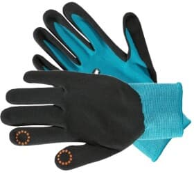 Перчатки рабочие Gardena Oeko-Tex полиэстеровые с нитриловым покрытием голубые