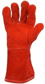 Краги Stark India кожаные красный