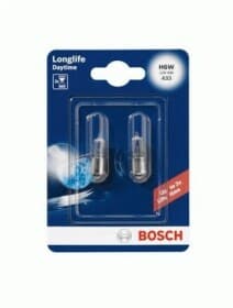 Автолампа Bosch Longlife Daytime H6W BAX9s 6 W прозрачная 1987301061