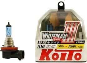 Автолампа KOITO WhiteBeam ver. III H16 PGJ19-2 19 W светло-голубая P0749W