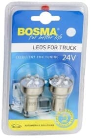 Автолампа Bosma R5W BA15s белая 7255