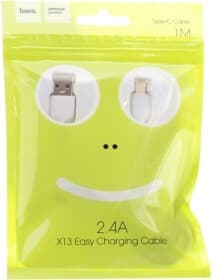 Кабель Hoco X13 X13TYPECL1MWHITE USB - type-C 1 м