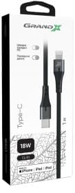 Кабель Grand-X CL-01 Apple Lightning - type-C 1 м