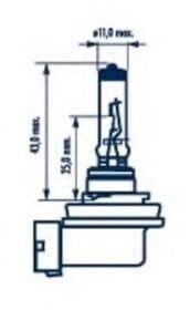 Автолампа Narva Long Life H11 PGJ19-2 55 W прозрачная 48078
