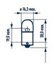 Автолампа Narva Standard RY10W BAU15s 10 W оранжевая 17317