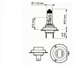 Автолампа SCT Germany H7 PX26d 55 W прозрачная 202907