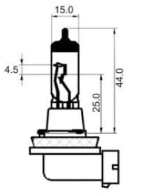 Автолампа SCT Germany H11 PGJ19-2 55 W прозрачно-голубая 202624