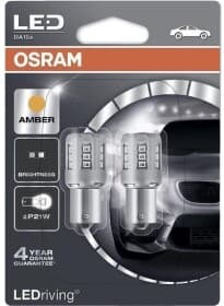 Автолампа Osram LEDriving Standard P21W BA15s 2 W 7456YE-02B