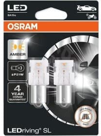 Автолампа Osram LEDriving P21W BA15s 1,3 W 7506DYP-02B