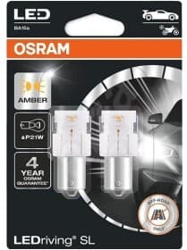 Автолампа Osram LEDriving P21/5W BAY15d 0,8 W 1,3 W 7528DYP-02B