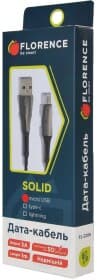 Кабель Florence Solid FL-2206-KM USB - Micro USB 1 м