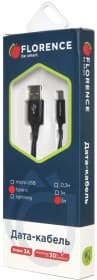 Кабель Florence Technic FL-2204-2-KT USB - USB type-C 2 м
