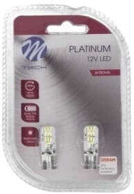 Автолампа M-TECH Platinum W5W W2,1x9,5d 2,1 W TULB801W