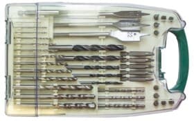 Набор сверл Rockforce спиральных и перьевых по металлу, бетону и дереву RF-924U40