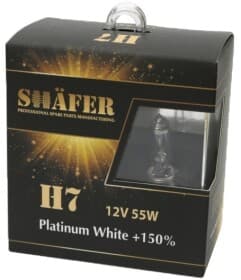 Автолампа Shafer Platinum White +150% H7 PX26d 55 W прозрачная SL3007P