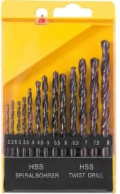 Набор сверл MasterTool спиральных по металлу 11-0213 2-8 мм 13 шт.