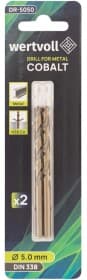Набор сверл WERTVOLL спиральных по металлу DR-5050 5 мм 2 шт.