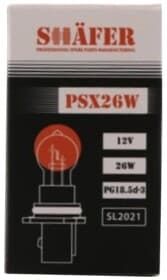 Автолампа Shafer PSX26W PG18.5d-3 26 W прозрачная SL2021