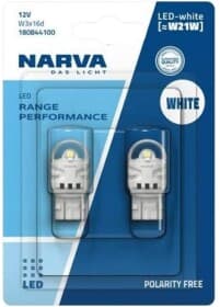 Автолампа Narva Range Performance LED W21W W3x16d 2,2 W 180844100