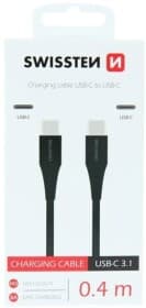 Кабель Swissten DOSWS71506514 type-C - type-C 0,4 м