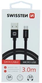 Кабель Swissten DOSWS71527300 USB - Micro USB 3 м