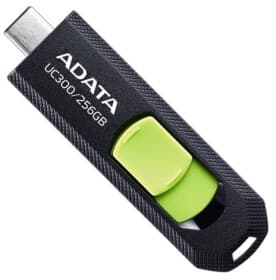 Флешка Adata UC300 Black/Green 256 ГБ Флешка Adata UC300 Black/Green 256 ГБ