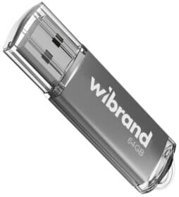 Флешка Wibrand Cougar Silver 64 ГБ