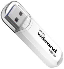 Флешка Wibrand Marten White 128 ГБ