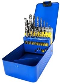 Набор сверл S&R спиральных по металлу, бетону и дереву 216300023 1.5-12 мм 23 шт.