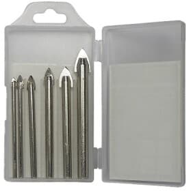 Набор сверл S&R конусных по плитке и стеклу Meister 217000006 3-10 мм 6 шт.