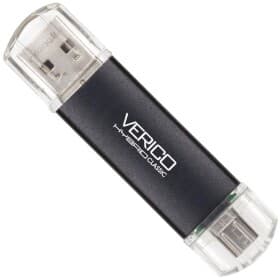 Флешка Verico Hybrid Classic 64 ГБ 1UDOV-TCBK63-NN