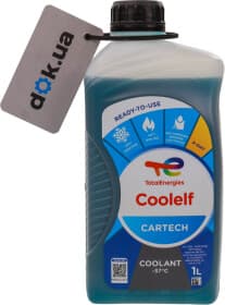 Готовый антифриз Total Coolelf Cartech сине-зеленый -37 °C