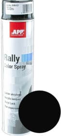 Аерозольна фарба App Rally Color Spray чорний бурштин RAL 9005 глянсова 600 мл