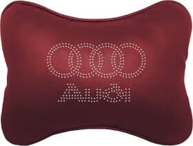 Подушка-подголовник StatusCASE бордовый Audi ap004002